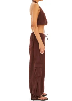 Hot - Yen Gauze Halter Top - Coconut Crop Tops