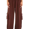 Clearance - Zira Gauze Cargo Pant - Coconut Pants