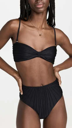 Online - Anna Bikini Top - Black Bikini
