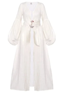 Discount - Jaclyn Robe Dress - Creme Dresses | Coverups