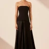 Sale - Adri Strapless Panelled Maxi Dress - Black Dresses | Long Dresses