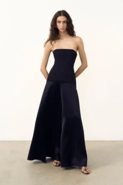 Sale - Adri Strapless Panelled Maxi Dress - Black Dresses | Long Dresses