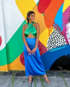 Hot - Minerva Dress - Blue/green Exclusive Dresses