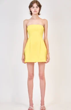Sale - Arta Strapless Mini Dress - Sunny Mini Dresses | Dresses