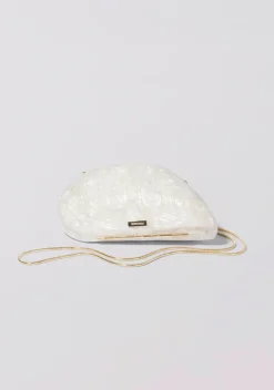 Online - Bridget Pearl Oyster Clutch - Ivory Handbags
