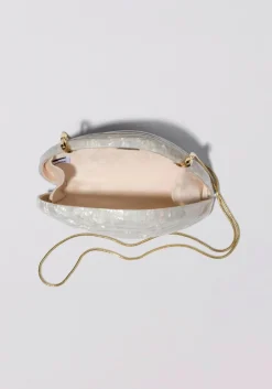 Online - Bridget Pearl Oyster Clutch - Ivory Handbags