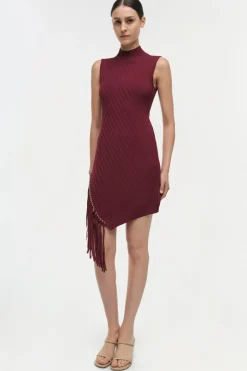 Best - Claire Dress - Oxblood Dresses | Midi