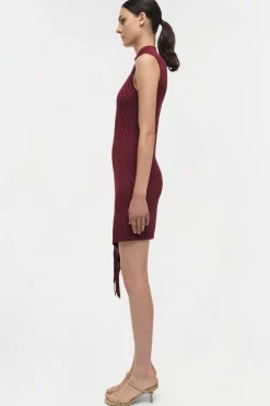 Best - Claire Dress - Oxblood Dresses | Midi