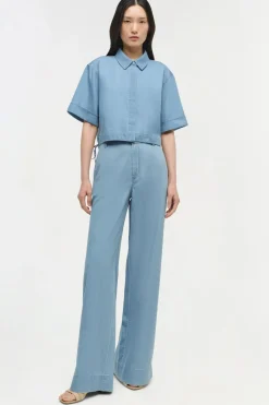 Clearance - Coralena Wide Leg Pant - Stratus Pants