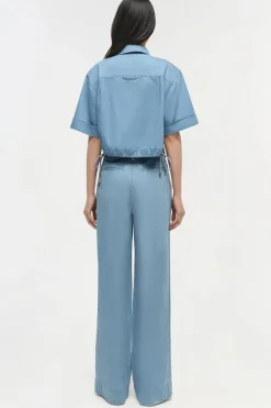 Clearance - Coralena Wide Leg Pant - Stratus Pants