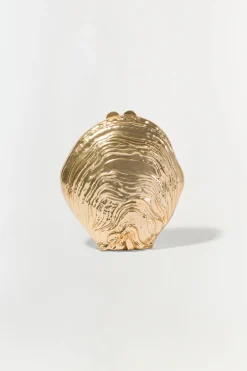Clearance - Cove Shell Clutch - Gold Handbags