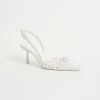 New - Dylan Woven Slingback - Ivory Shoes