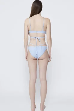 Sale - Emmalyn Strappy Bikini Bottom - Marina Blue Bikini