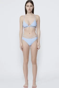 Outlet - Harlen Tie Back Bikini Top - Marina Blue Bikini