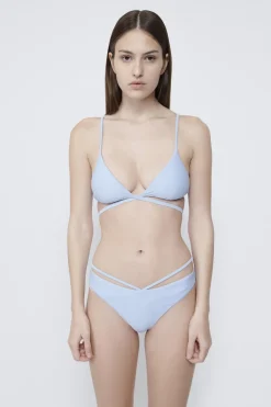 Outlet - Harlen Tie Back Bikini Top - Marina Blue Bikini