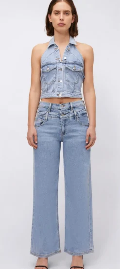 Fashion - Lincoln Halter Top - Coastal Crop Tops