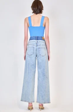 Discount - Madine Tank Top - Blue Hydrangea Crop Tops