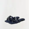 Discount - Monogram Slide - Midnight Blue Shoes