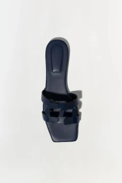 Discount - Monogram Slide - Midnight Blue Shoes