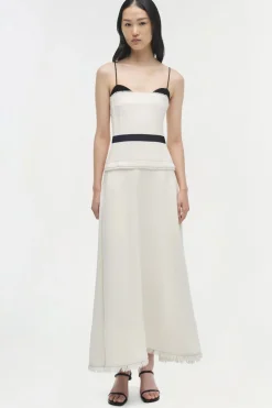 Clearance - Quinlin Midi Dress - Snow Multi Midi | Midi Dresses