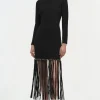 Discount - Sharron Dress - Black Dresses | Midi