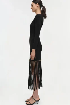 Discount - Sharron Dress - Black Dresses | Midi