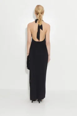 Hot - Junjo Embellished Knit Dress - Black/Pearl Dresses | Long Dresses