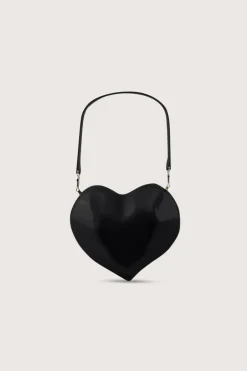 Outlet - Molded Heart Bag - Black Handbags