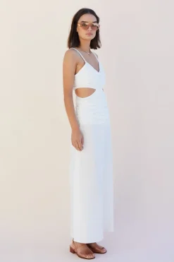Discount - Aster Cutout Maxi Dress - White Dresses | Long Dresses