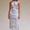 Fashion - Space Dye Halter Dress - Multi Dresses | Midi