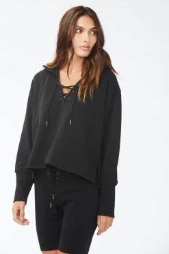 Clearance - Cadence Hoodie - Black Sweaters & Knits