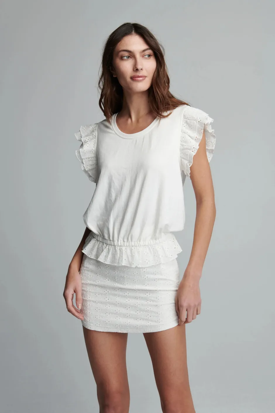Hot - Clayton Skirt - Coconut Milk Mini Skirts