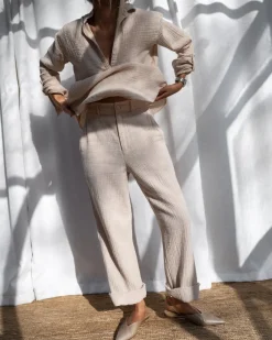Discount - Emerson Blouse - Natural Blouses