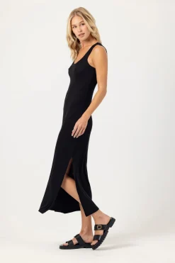 Outlet - Inez Dress - Black Dresses | Midi