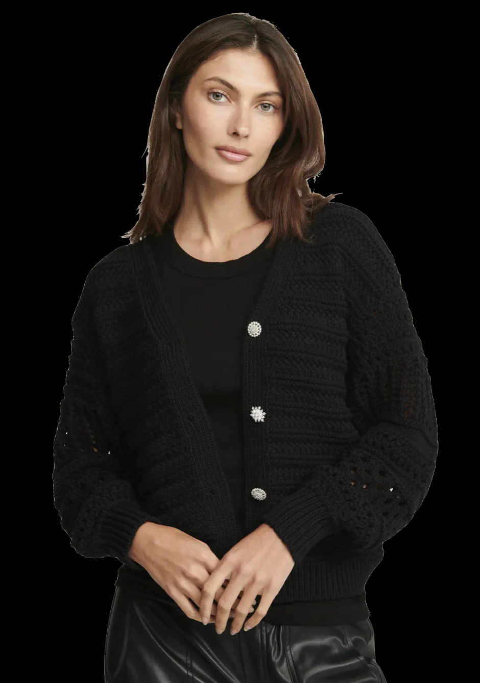 Best - Sienna Cardigan - Black Sweaters & Knits