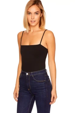 Online - Cut Out Back Solid Bodysuit In Multiple Colors Bodysuits