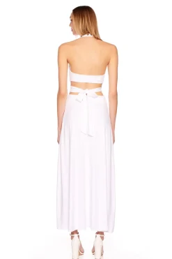 Discount - High Neck Low Back Maxi Dress In Multiple Colors Dresses | Long Dresses