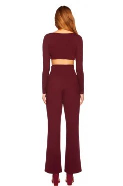 Best - High Waisted Wide Leg Pant - Port Pants