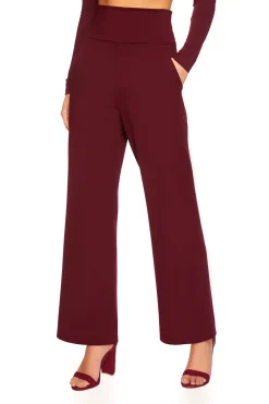 Best - High Waisted Wide Leg Pant - Port Pants