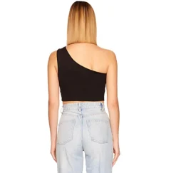Outlet - One Shoulder Crop Top In Multiple Colors Crop Tops