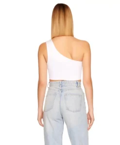 Outlet - One Shoulder Crop Top In Multiple Colors Crop Tops