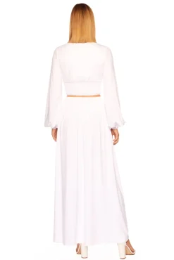Hot - Smocked Crop V Neck - Sugar Crop Tops