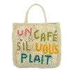 Clearance - Un Café Sìl Vous Plait - Natural/Multi Handbags