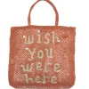 Hot - Wish You Were Here - Peach/Natural Handbags