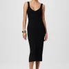 Fashion - Joely V-Neck Midi Dress - Jet Midi | Midi Dresses
