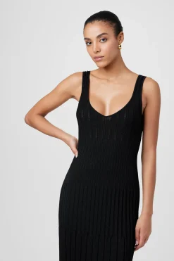 Fashion - Joely V-Neck Midi Dress - Jet Midi | Midi Dresses