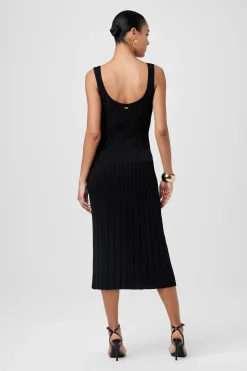 Fashion - Joely V-Neck Midi Dress - Jet Midi | Midi Dresses