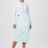 Fashion - Leilani Pencil Skirt - Ice Blue Long Skirts