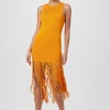 Hot - Margaux Fringe Knit Dress - Mango Midi | Midi Dresses