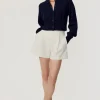Fashion - Savannah High-Waist Shorts - Optic White Shorts